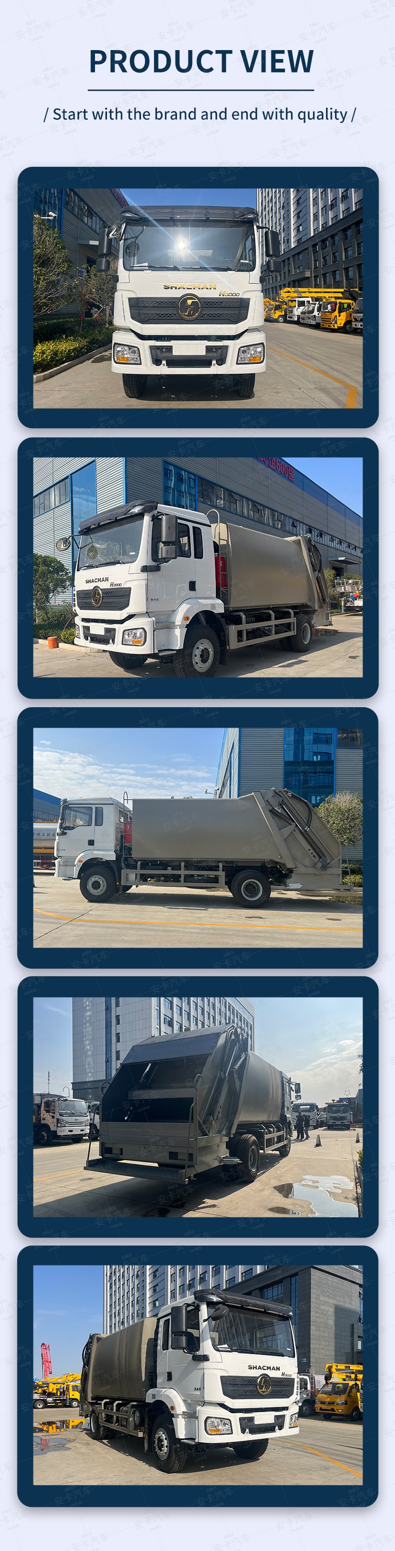  Customized SHACMAN 12 CBM 14 CBM Campactor Garbage Truck Product  Pictures 