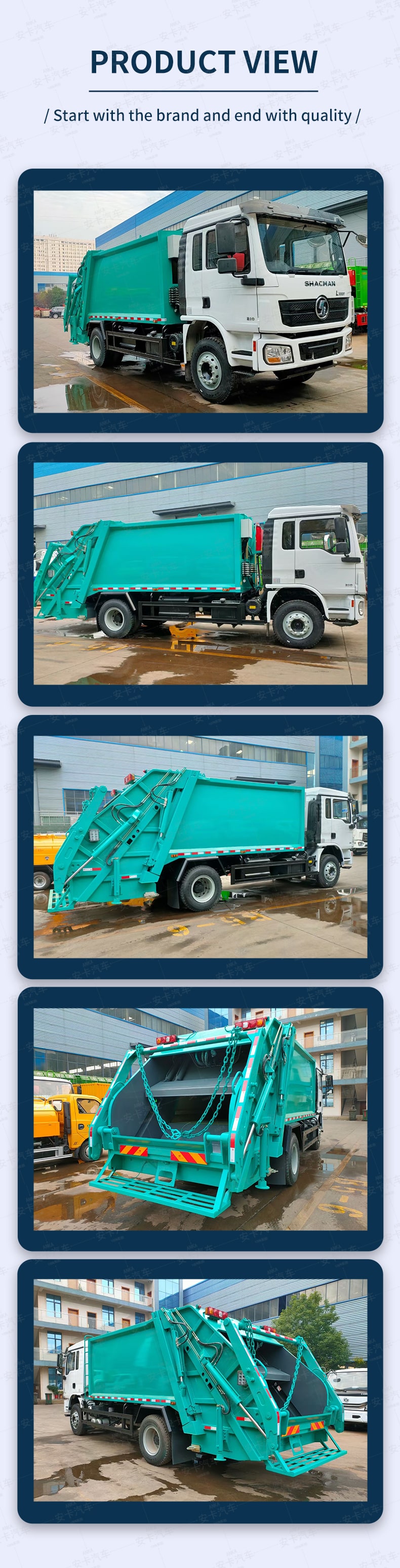  SHACMAN 12 CBM Garbage Compressing Transport Truck Price Product  Pictures