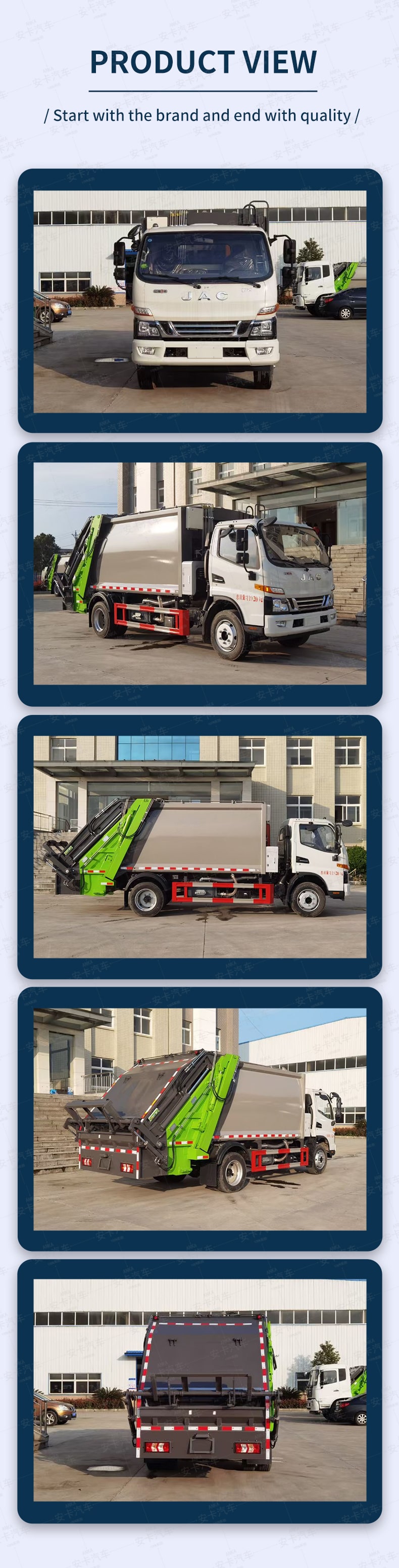  JAC New or Used 10 CBM Small Conpressing Rubbish Truck Price Product  Pictures