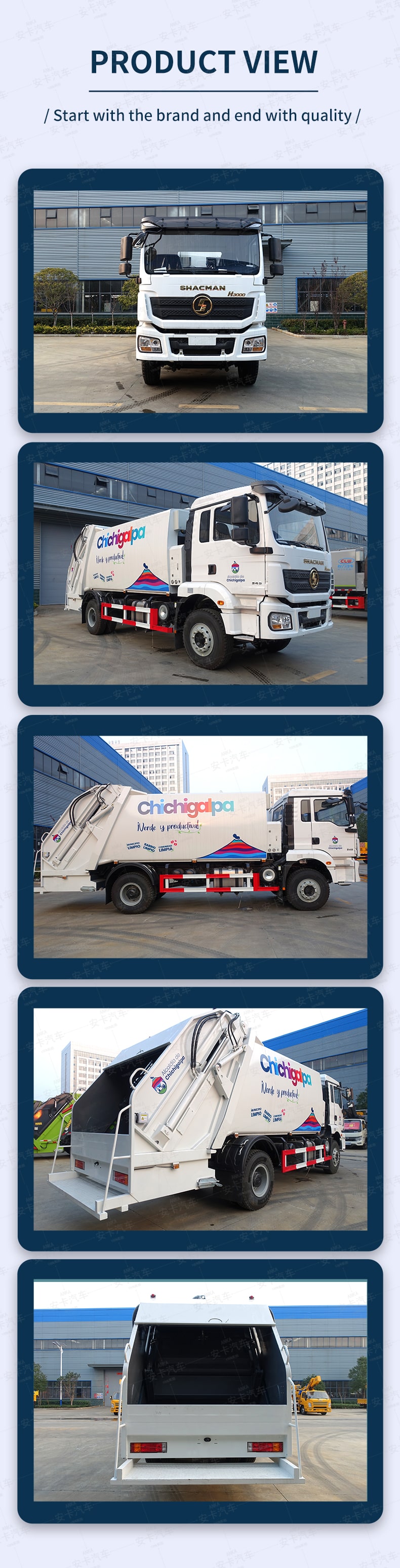  SHACMAN 14 CBM Waste Compactor Truck for Sale Product  Pictures