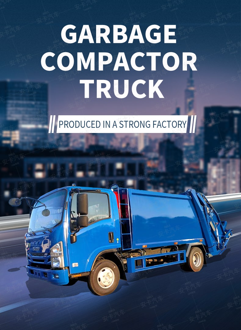  ISUZU New or Used 4x2 7 CBM Garbage Compactor Truck for Sale Detailed Diagram