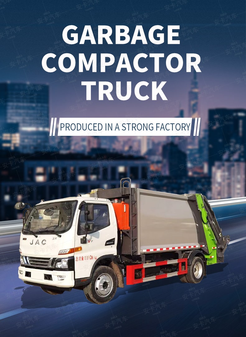  JAC New or Used 10 CBM Small Conpressing Rubbish Truck Price Detailed Diagram