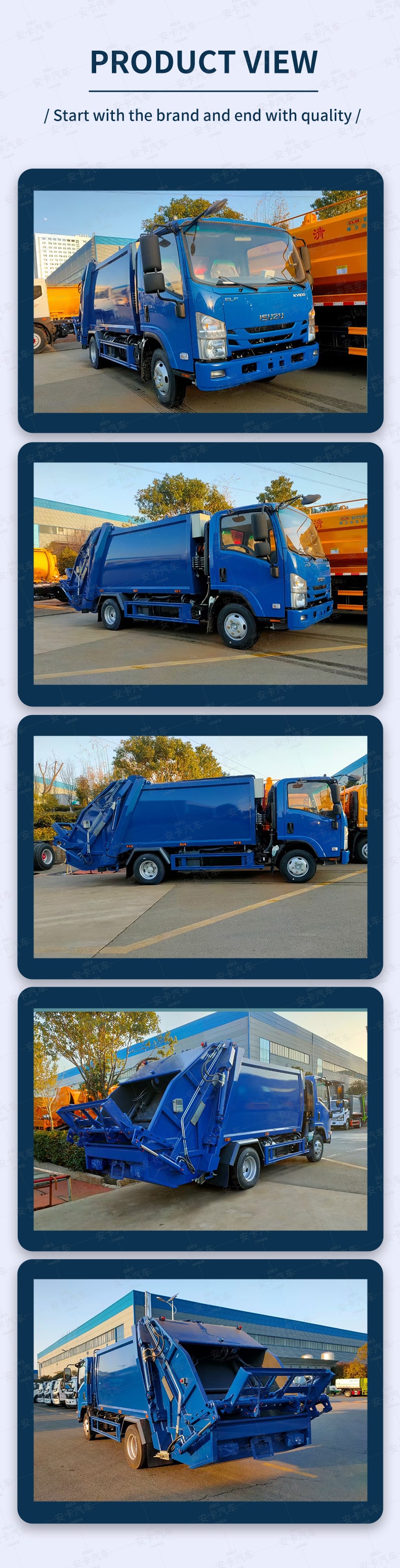  ISUZU New or Used 4x2 7 CBM Garbage Compactor Truck for Sale Product  Pictures 