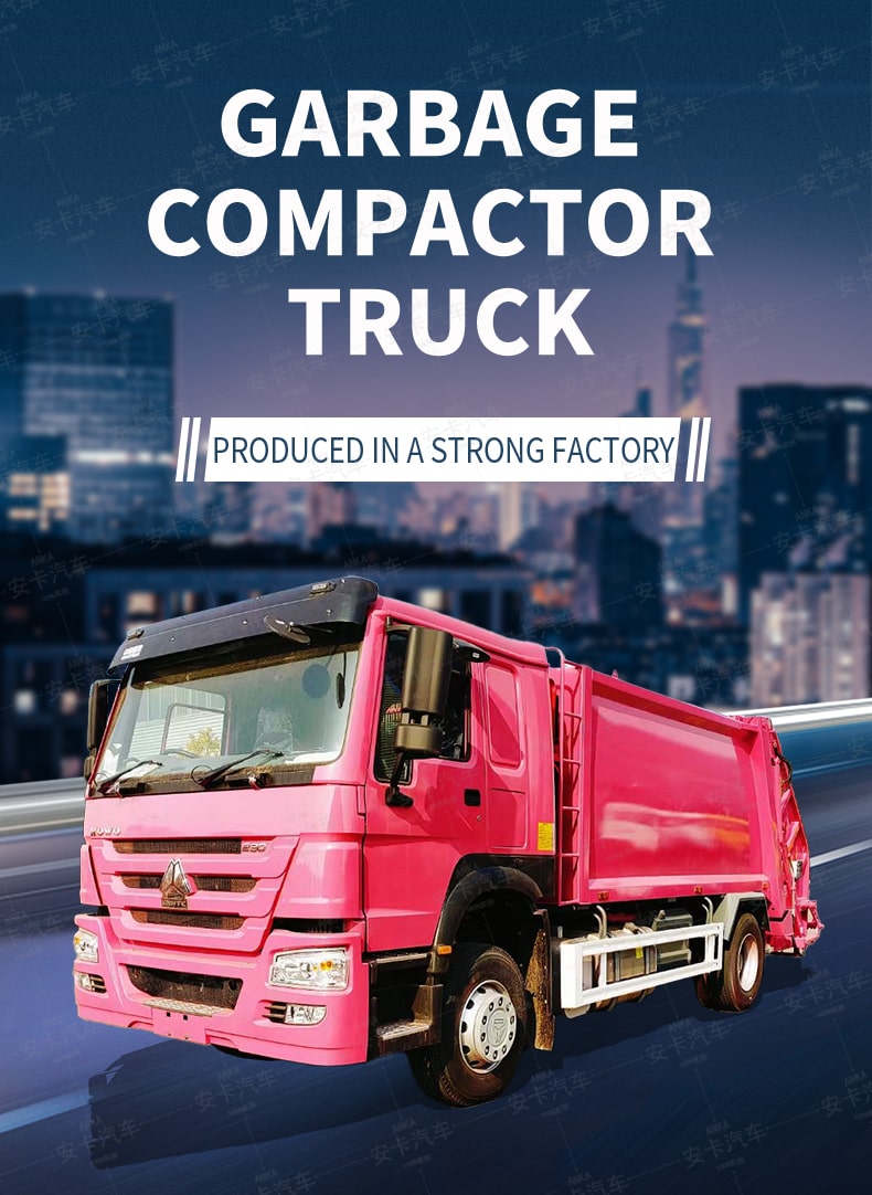  Sinotruck 14 CBM 4 x 2 Compressed Rubbish Truck Price Detailed Diagram