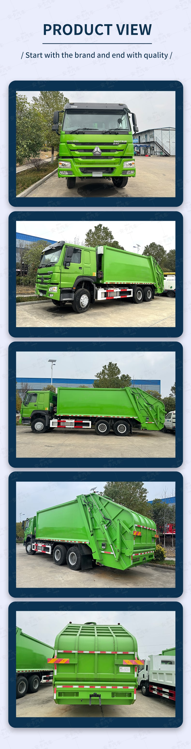  Sinotruck Howo 6 X 4 20 CBM Compactor Garbage Truck Price Product  Pictures