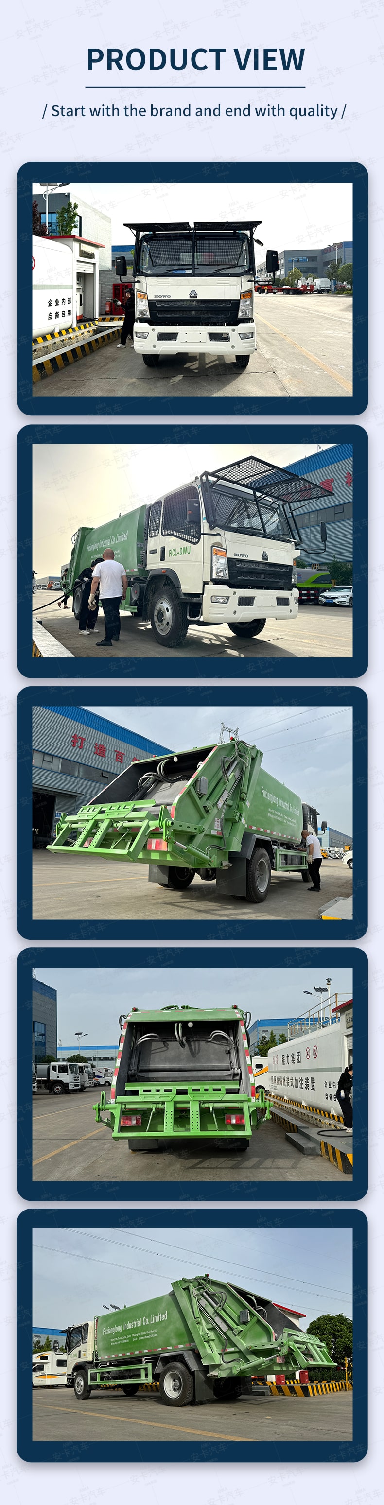  Howo 9 CBM 4x2 Small Compressing Rubbish Truck for Sale Product  Pictures