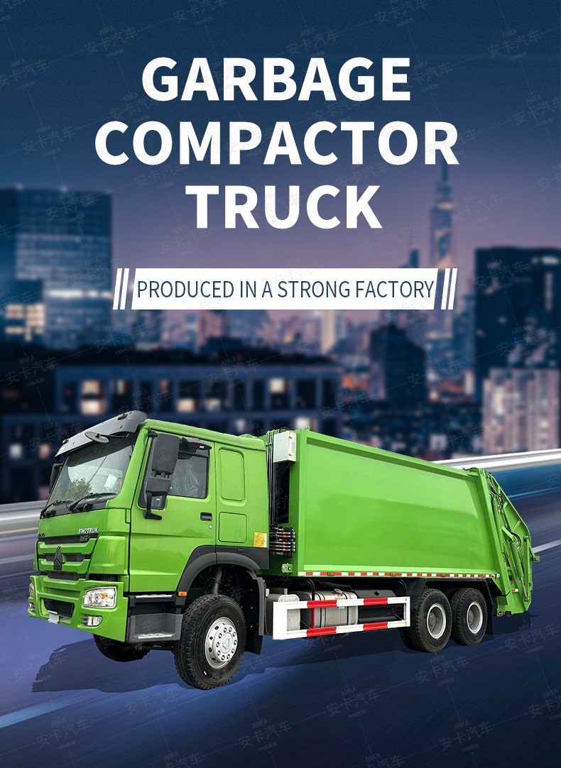  Sinotruck Howo 6 X 4 20 CBM Compactor Garbage Truck Price Detailed Diagram