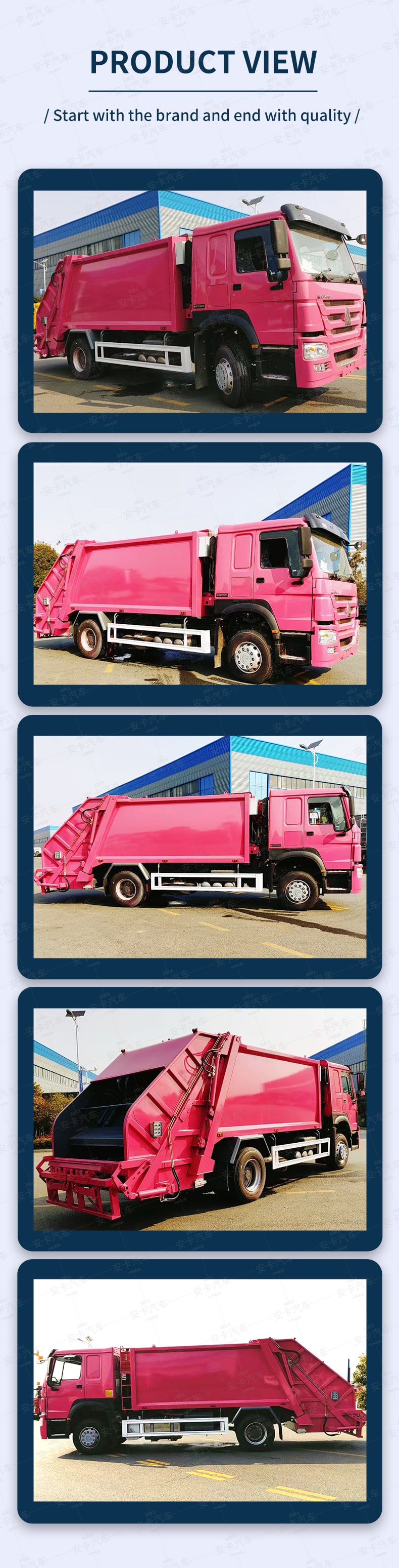  Sinotruck 14 CBM 4 x 2 Compressed Rubbish Truck Price Product  Pictures 