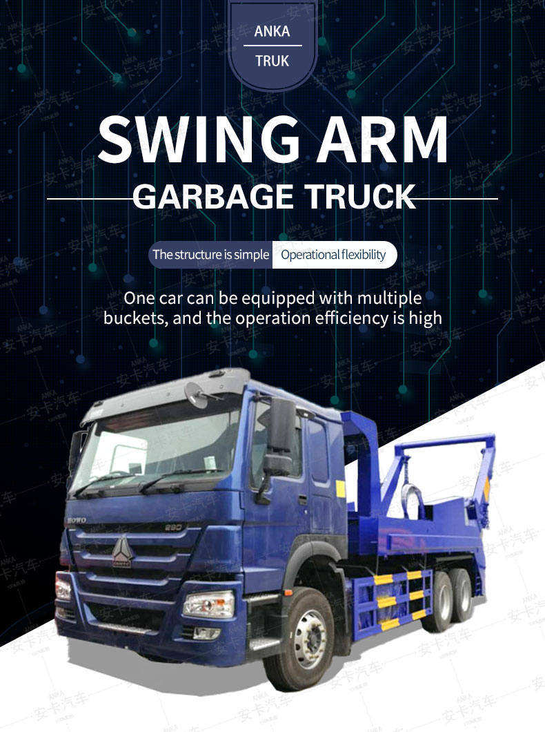  SINOTRUCK HOWO 20/18 CBM Swing Arm Garbage Collection Truck Detailed Diagram