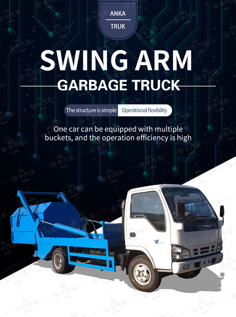  New or Used ISUZU 5 CBM Skip Loader Waste Garbage Truck Detailed Diagram