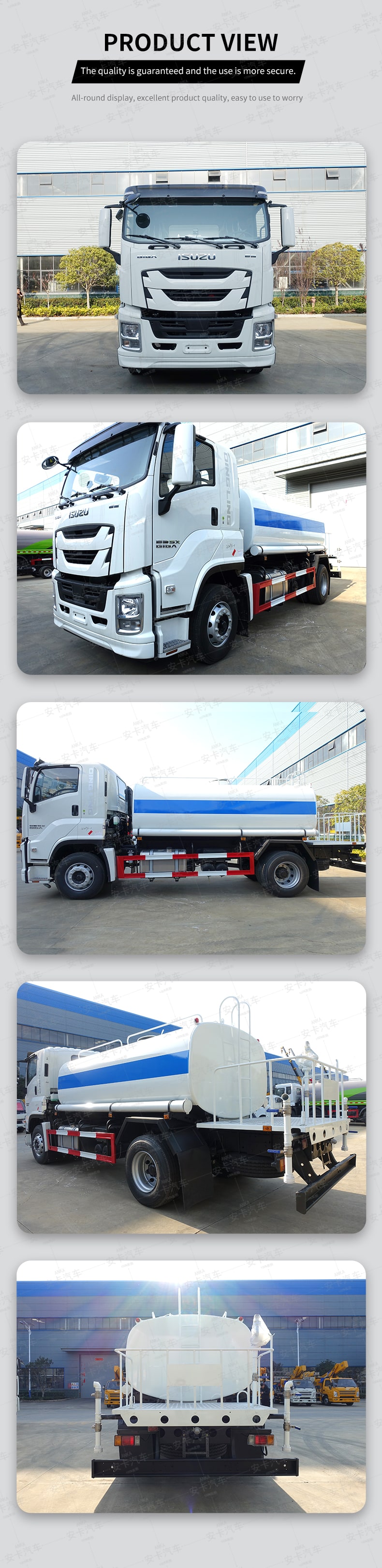  Japan 4*2 Water Spray Bowser Tanker isuzu water tank truck Product  Pictures