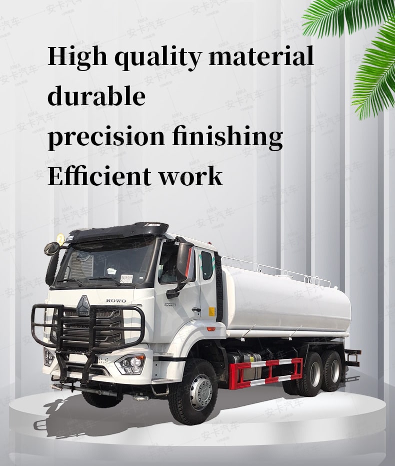  HOWO 6*4 25 ton watering cart water tank truck for sale Detailed Diagram