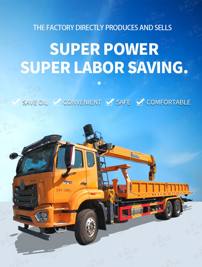  HOWO 6*4 Rear Double Axle Wrecker Truck with 12 Ton Crane Detailed Diagram