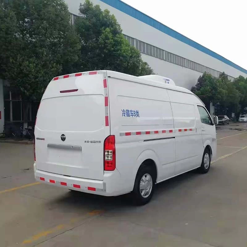 Foton mini refrigerated refrigerator freezer truck Oblique Back Plot
