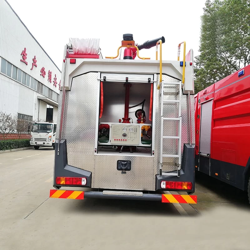 Howo 16000L Water and Foam Fire Rescue Fighting Truck Back Image
