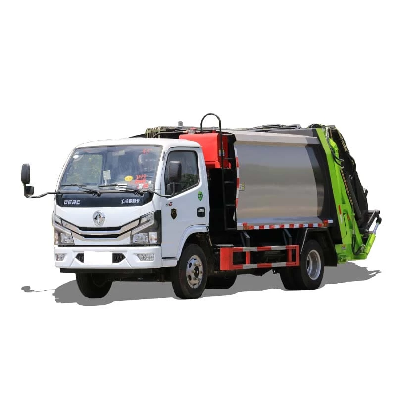 China brand 4×2 6cbm compressed garbage truck Thumbnail