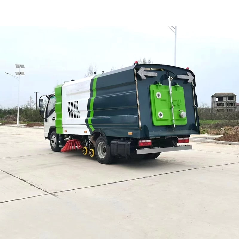 JAC 4*2 dust suction truck road cleaning machine Oblique Back Plot