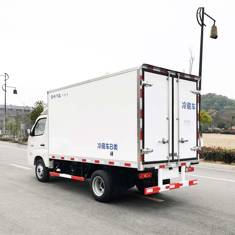 Foton high quality 4x2 Mini Refrigerator freezer Truck Oblique Back Plot
