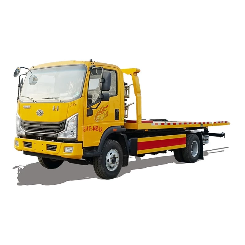 SINOTRUK 8 ton euro 2 3 4 5 flatbed wrecker with crane Thumbnail
