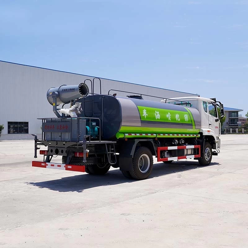HOWO 14000L water tank truck sprinkler water truck Oblique Back Plot