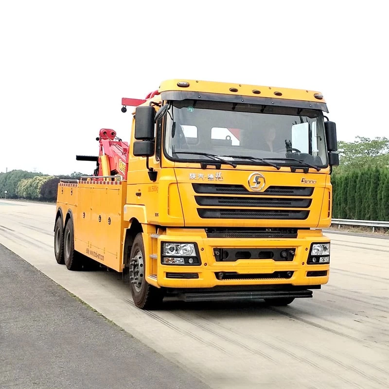 SHACMAN 20 ton dragging heavy duty wrecker truck Oblique Front View