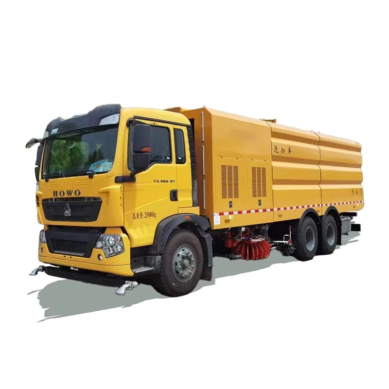 SINOTRUK high pressure 6*4 road street sweeper trucks Thumbnail
