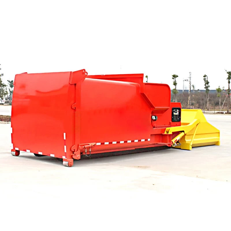 Hook arm garbage truck detachable compressed garbage truck Oblique Front  Plot
