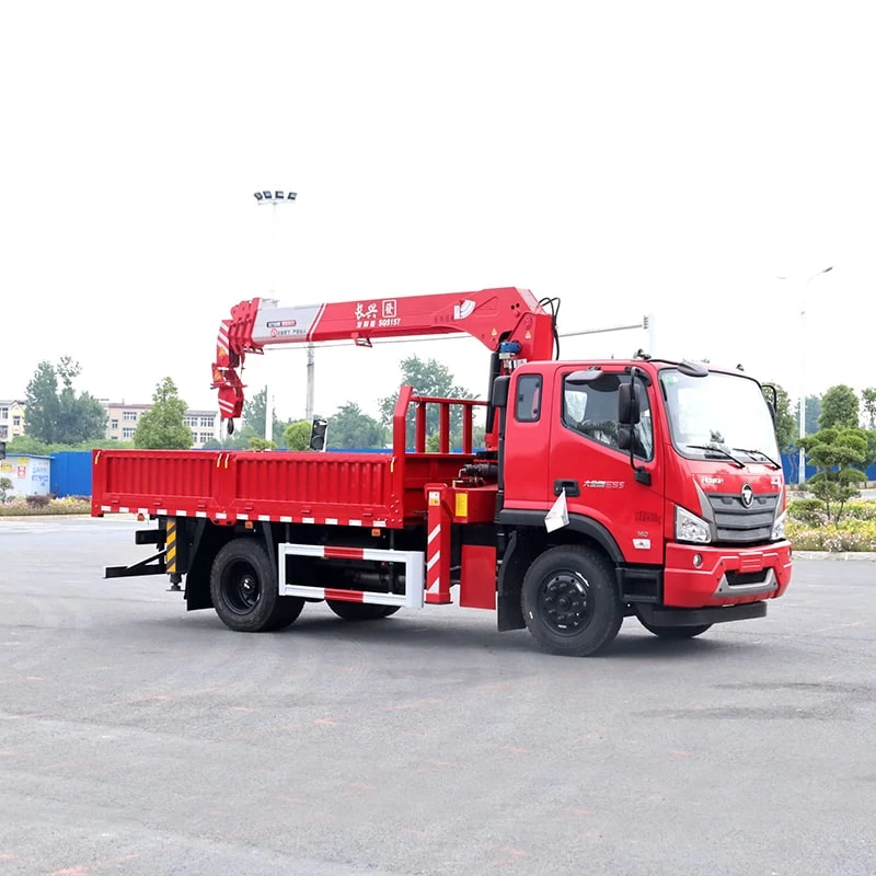 FOTON 13 meter telescopic boom 4*2 truck mounted crane Oblique Front View