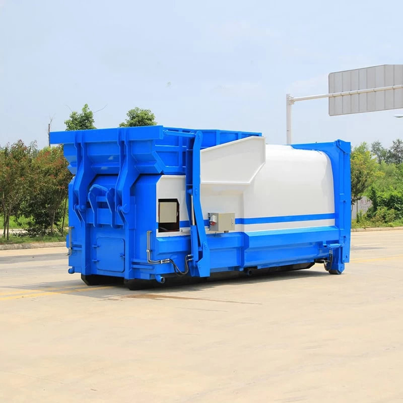 10 cbm cummins engine detachable garbage truck Oblique Front View 
