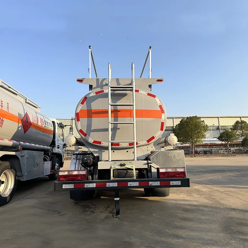 JAC 4*2 8m3 mobile petrol station truck diesel fuel tank truck Back Image