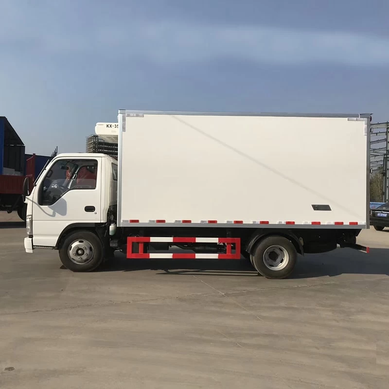 ISUZU freezer cold refrigerated truck for truck Front Side View