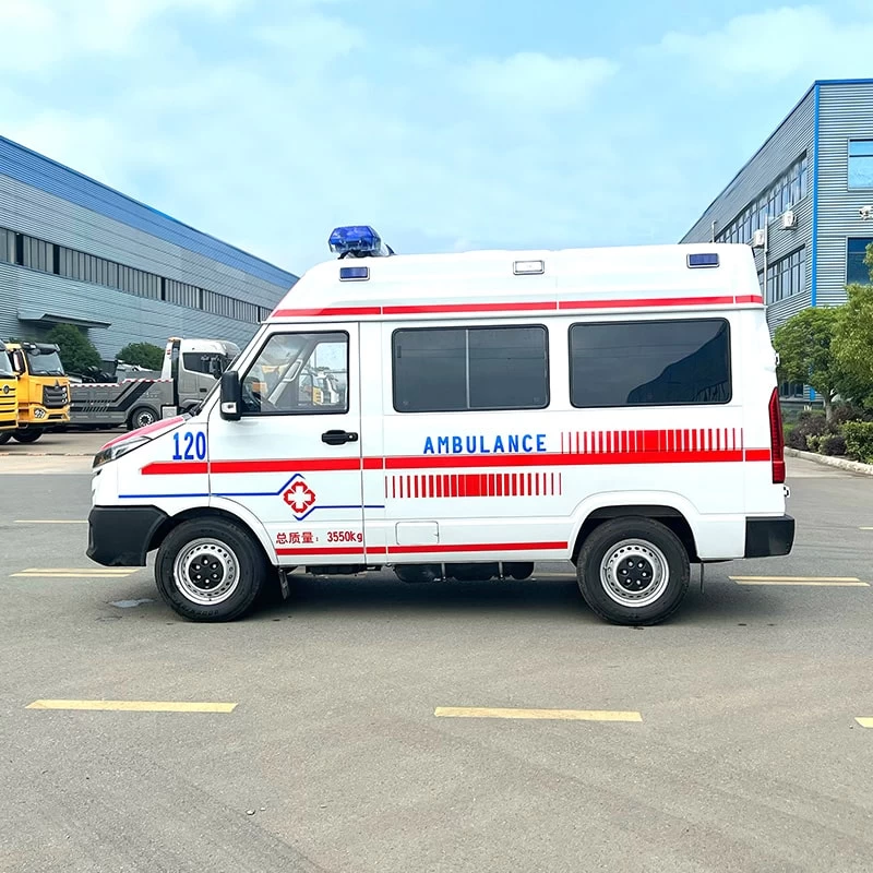 Iveco Monitoring ambulance Front Side View