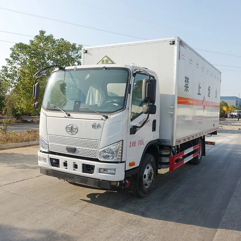FAW 4*2 flammable liquid explosion-proof truck for sale Oblique Front View