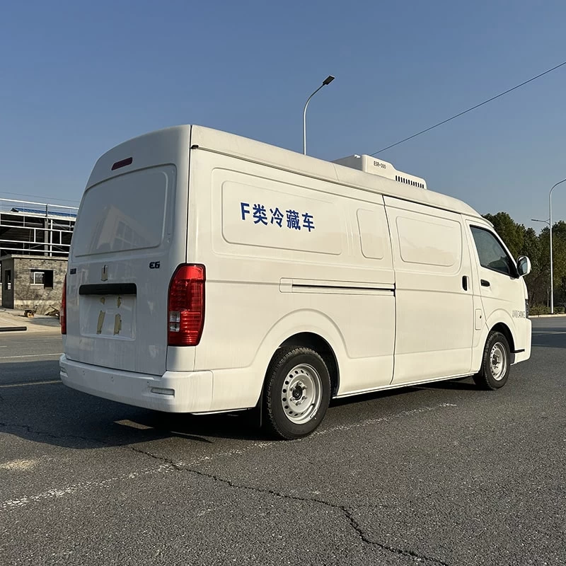 China brand electricity frozen meat refrigerator trucks Oblique Back Plot