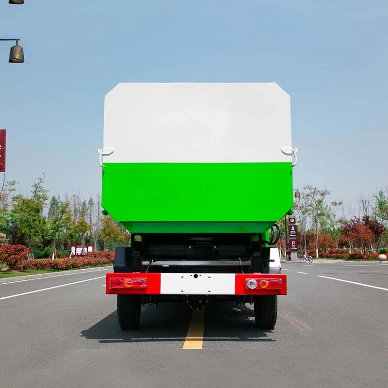 Foton sanitation side loader dump garbage collection truck Back Image