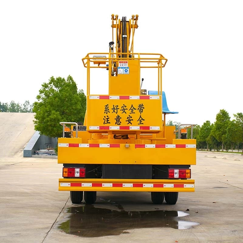 JMC 16m working height truck mounted crane Back Image