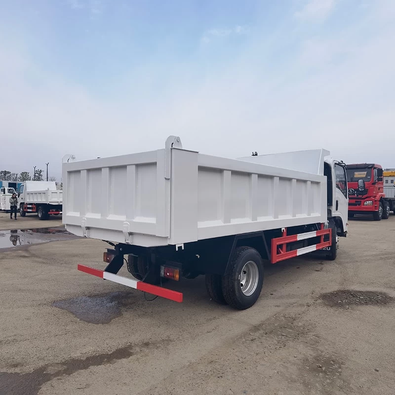 Good quality new or used 4*2 mining isuzu dump truck Oblique Back Plot
