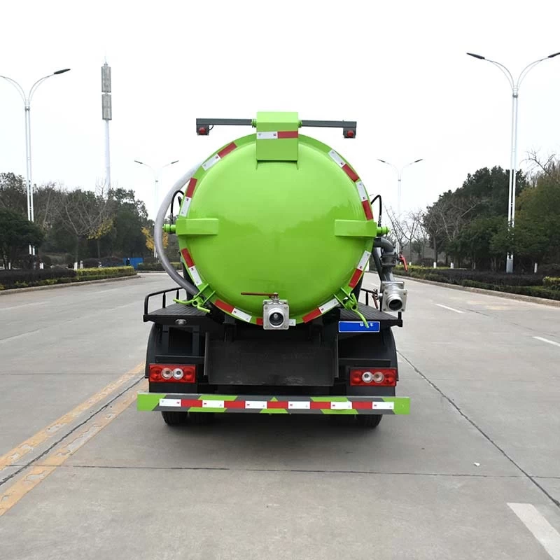 Foton 5 cbm 4×2 cleaning vaccum suction sewage truck Back Image 