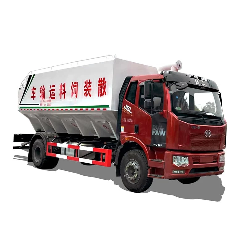 FAW high quality 10 ton self-unloading Bulk Feed Truck Thumbnail