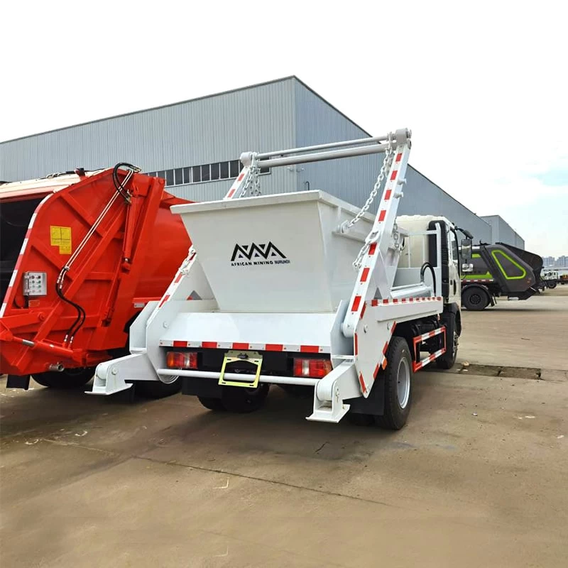 Sinotruk HOWO 4X2 5CBM Swing Arm Garbage Truck Rear Loader
Oblique Back Plot