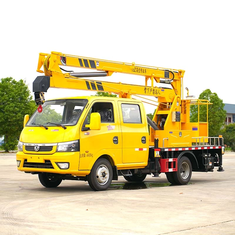 Dongfeng 4x2 12M Aerial Working Platform Truck Oblique Front View