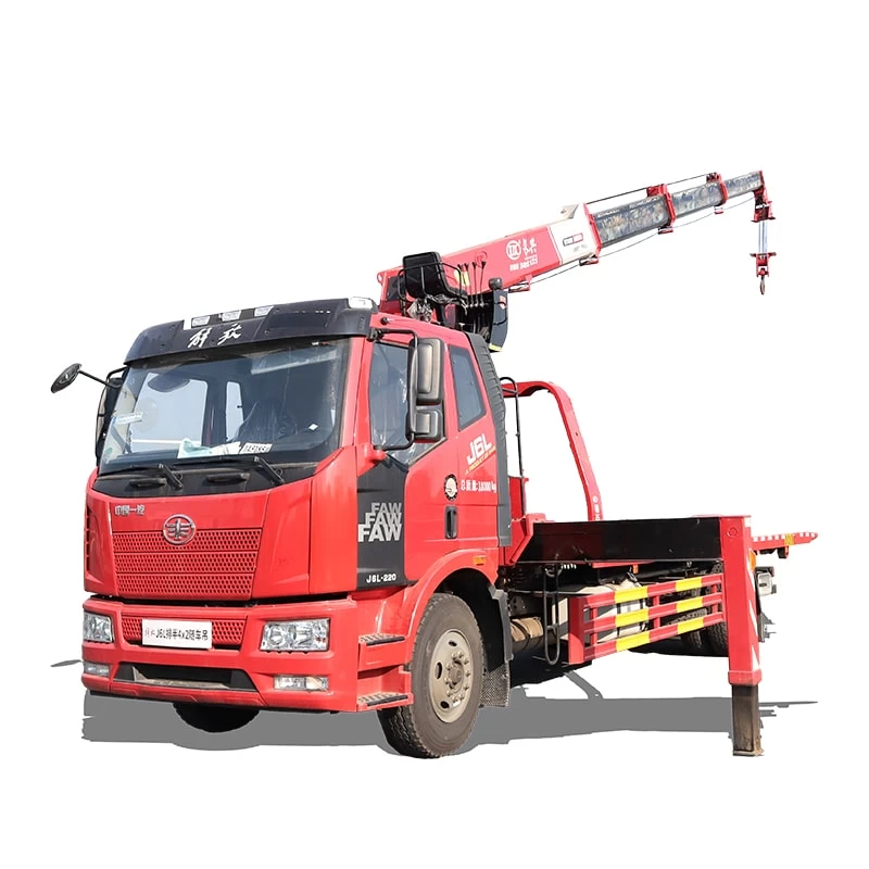 FAW 4*2 straight arm truck mounted telescopic crane Thumbnail