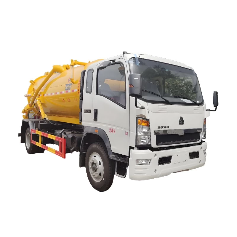Howo 4x2 5000L Small Septic Fecal Suciton Tanker Truck Thumbnail
