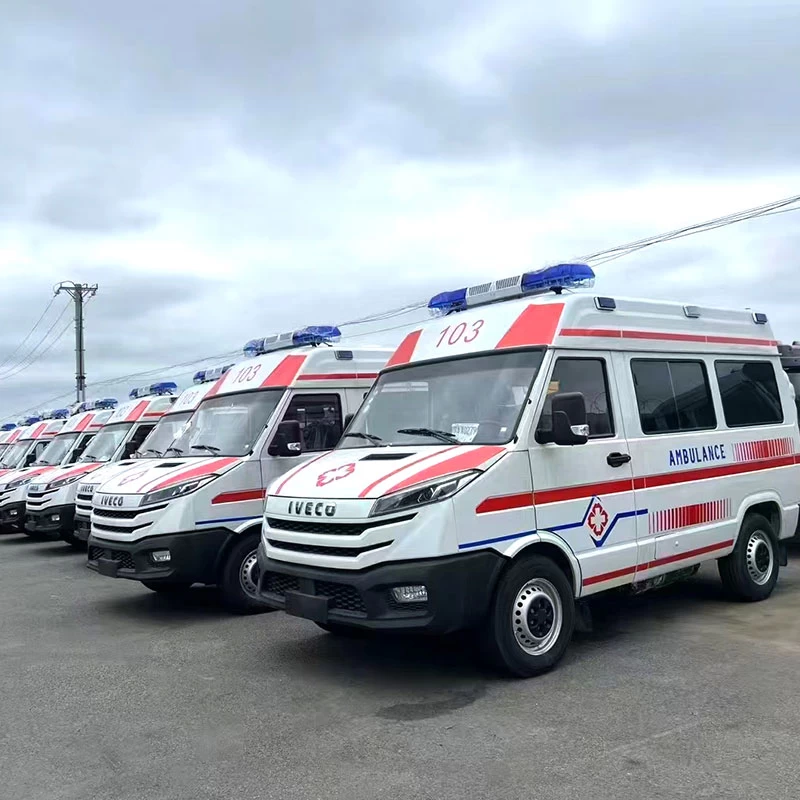 Iveco Van Isolation Ambulance with Basic Devices Emergency
Oblique Front View