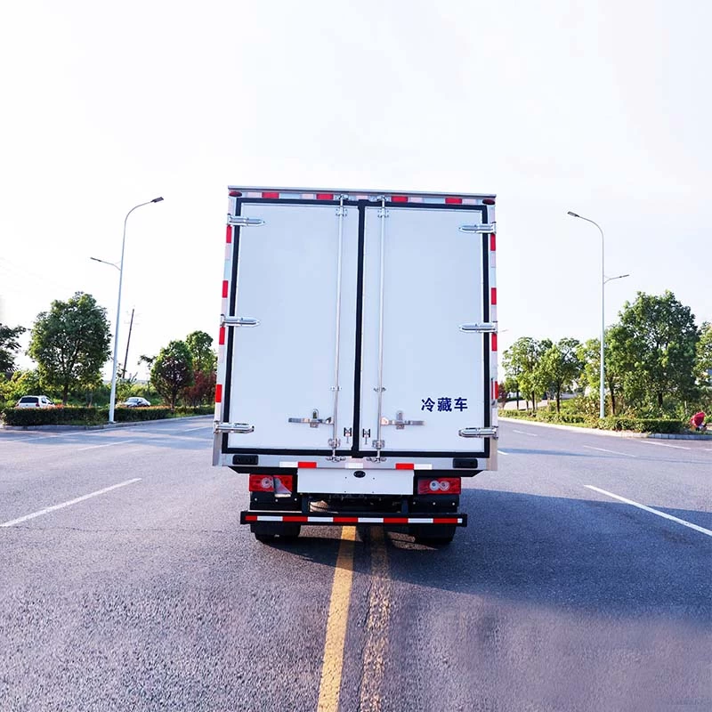 Foton 4X2 refrigerated frozen Van Cargo Box Food Truck Back Image