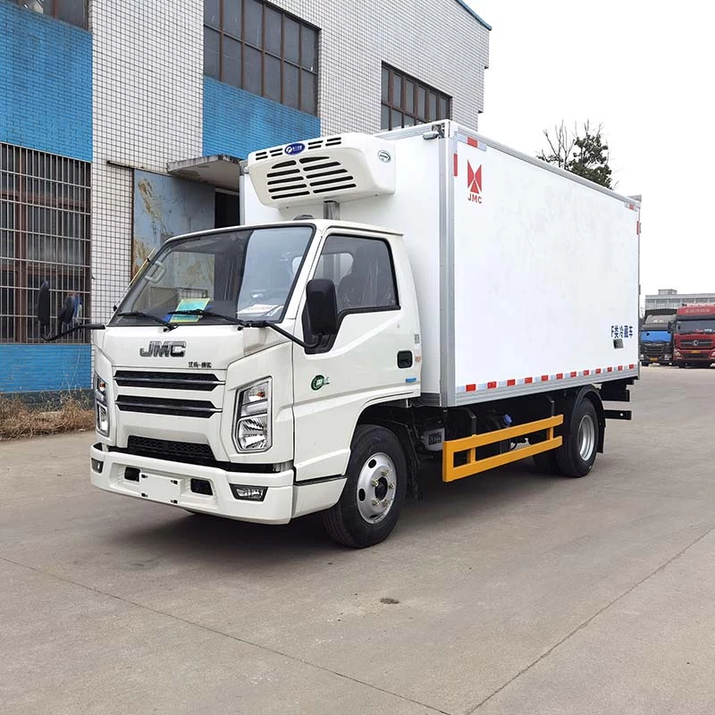 JMC 4x2 refrigerated box 16m3  small refrigerated trucks Oblique Front View
