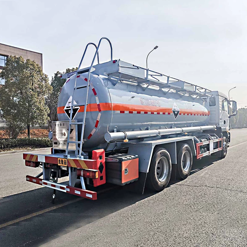 SINOTRUK 6*4 14 ton Ammonium Nitrate Tank Truck Trailer Oblique Back Plot
