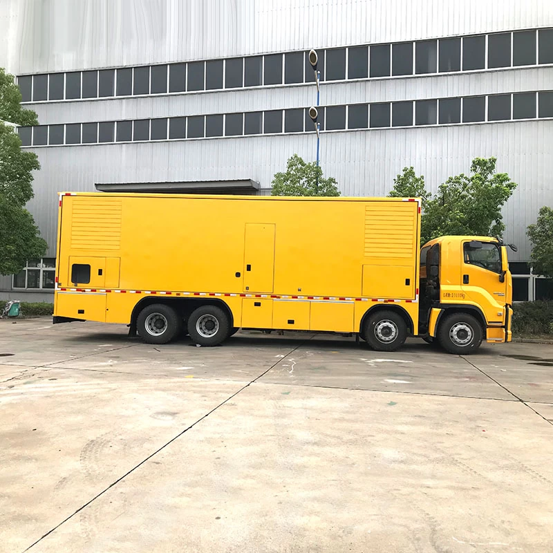 Isuzu 1000KW emergency power generation truck Front Side View