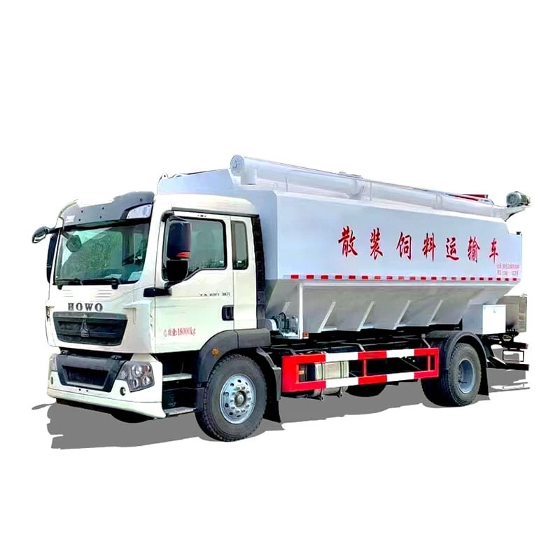 HOWO hydraulic discharge 12 ton bulk feed truck Thumbnail