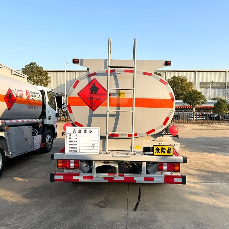 HOWO 4*2 5 ton small oil diesel fuel bowser tanker truck Back Image

